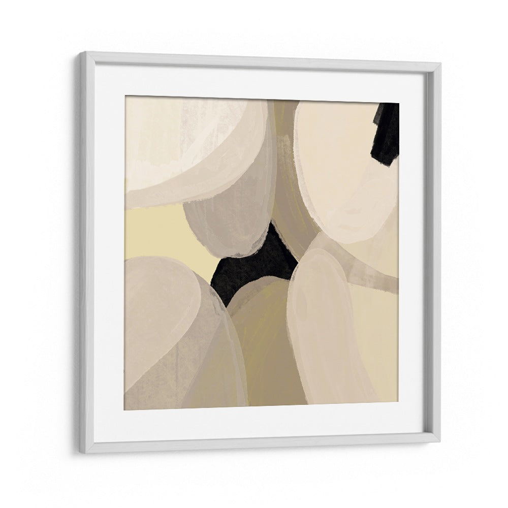 Laetitia by Yopie Studio Abstract Paintings Abstract Art Prints in White Frame With Mount