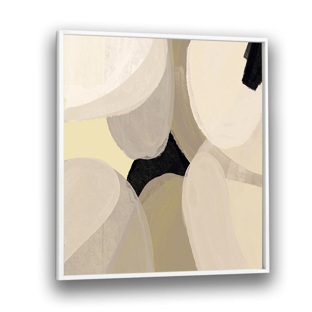 Laetitia by Yopie Studio Abstract Paintings Abstract Art Prints in White Plain Frame