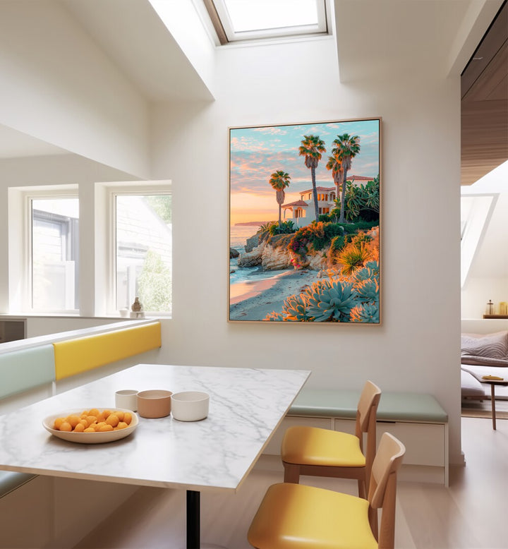 LAGUNA SUNSET, BEACH PAINTINGS showcase vibrant coastal colors perfect for enhancing your home decor.