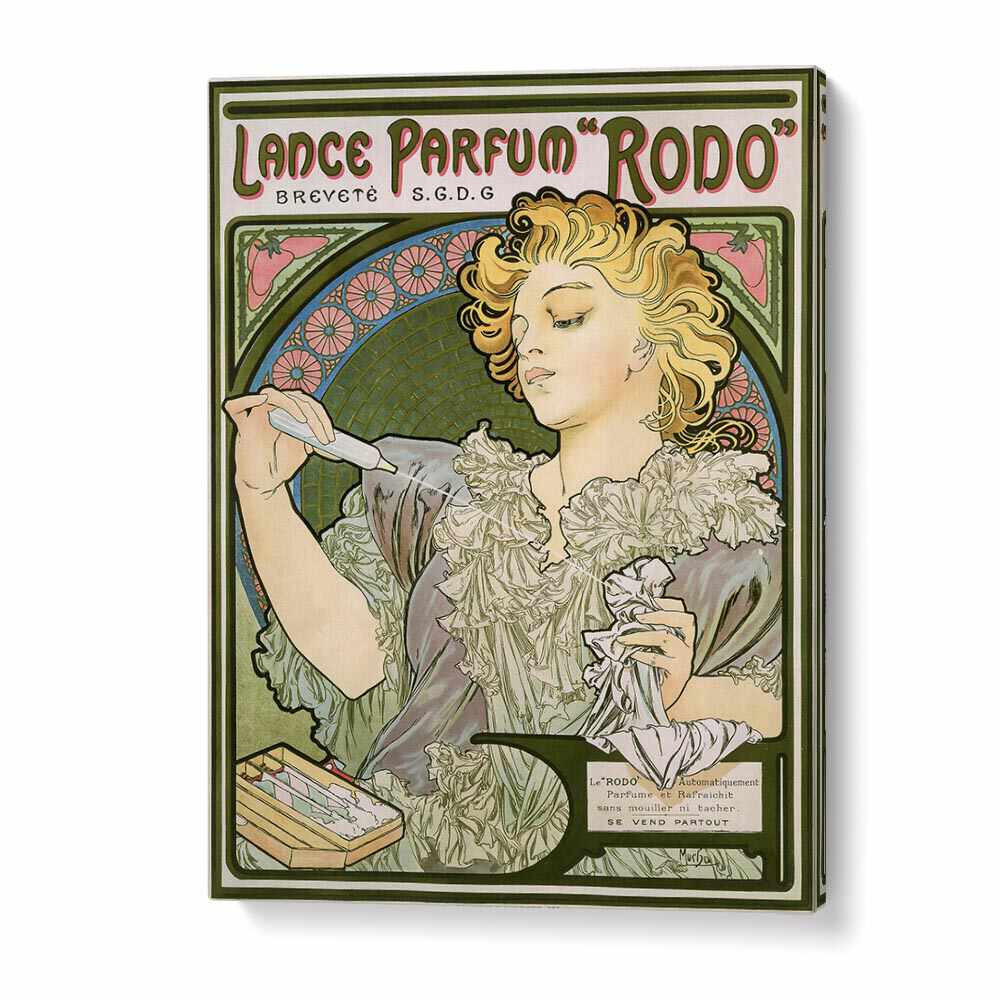 Lance Parfum Rodo 1896 By Alphonse Mucha Vintage Paintings in Gallery Wrap