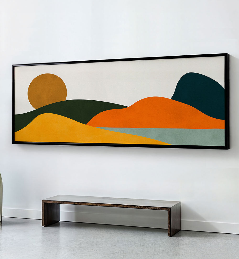 LANDSCAPE AND SUNSET III , PANORAMIC ART