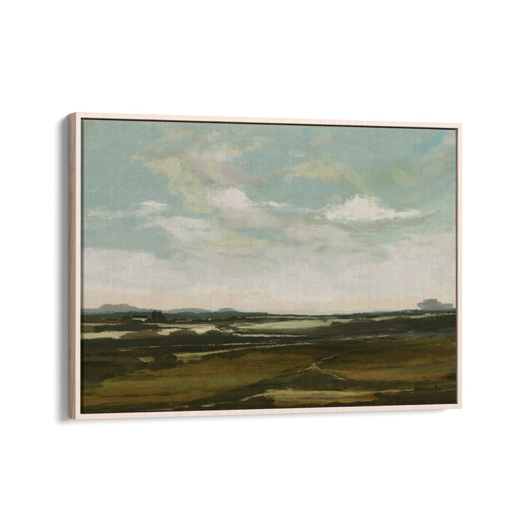 Landscape By Dan Hobday Landscape Art Prints Landscape Paintings in Oak Wood Floater Frame