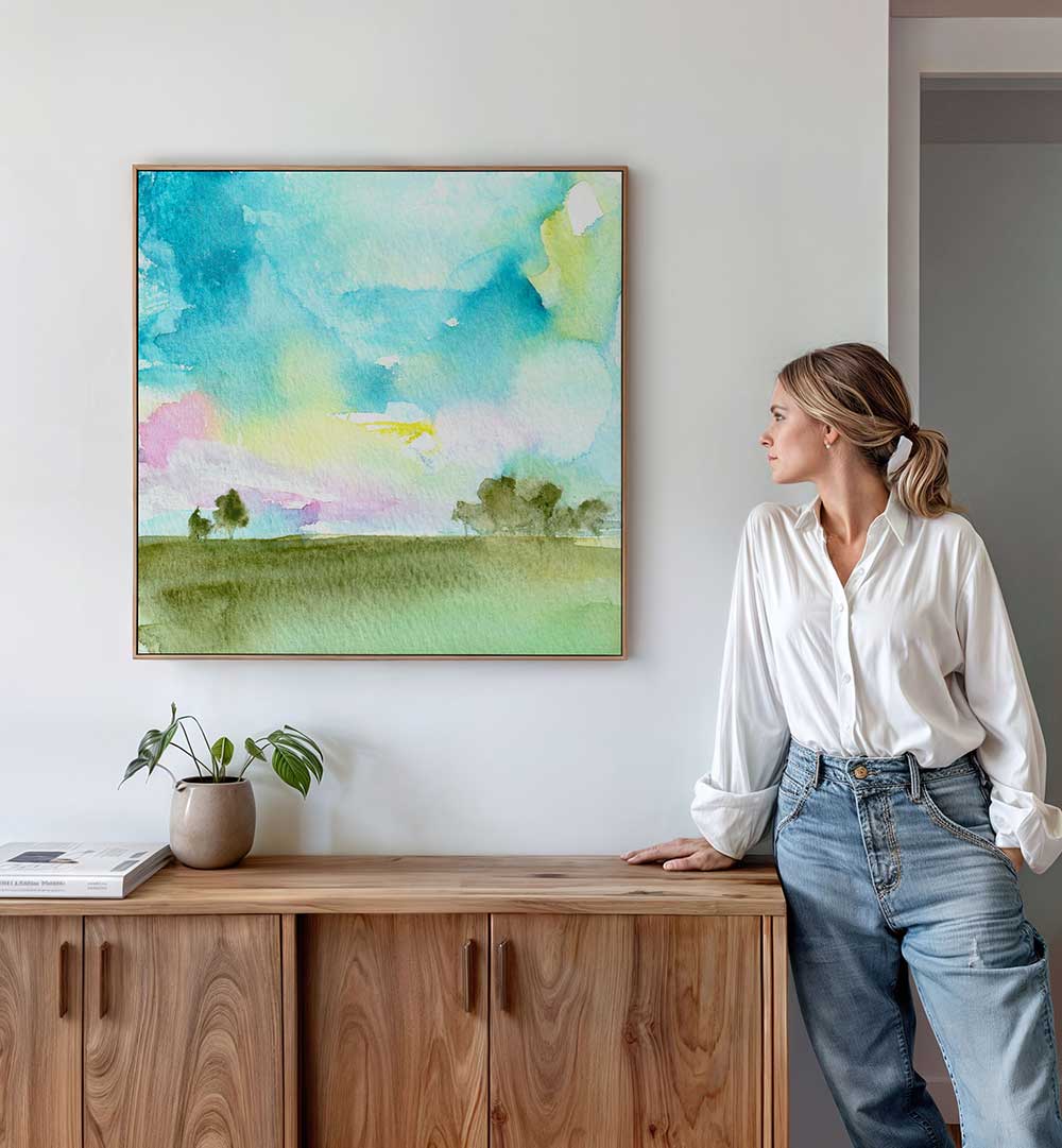 LANDSCAPE VII , LANDSCAPE PAINTINGS