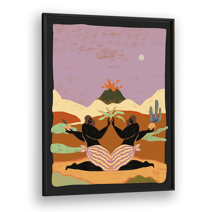 Lava By Arty Guava Wall Art Prints in Black Plain Frame