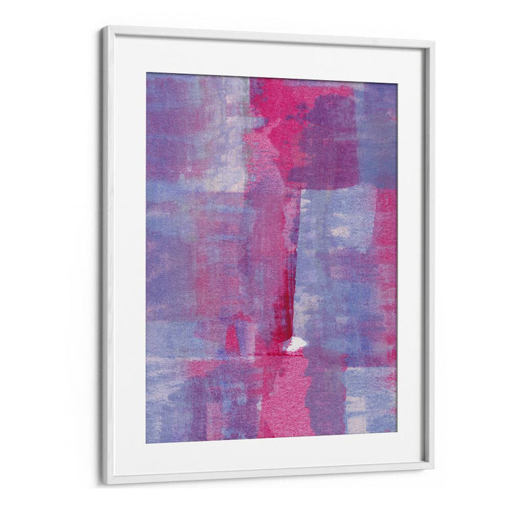 Layered Textures by Uplus Me Studio Abstract Art Abstract Paintings in White Frame With Mount