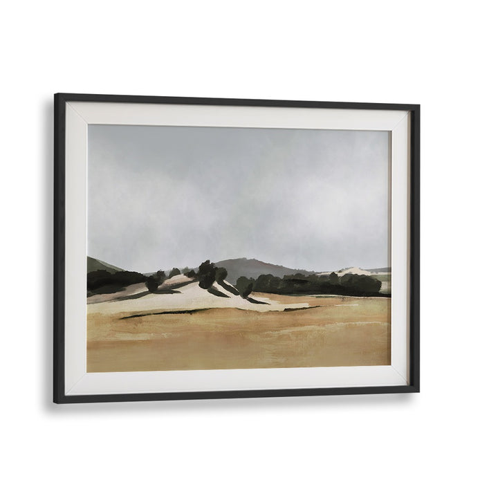 Lazy Afternoon By Dan Hobday Landscape Art Prints Landscape Paintings in Black Frame With Mount