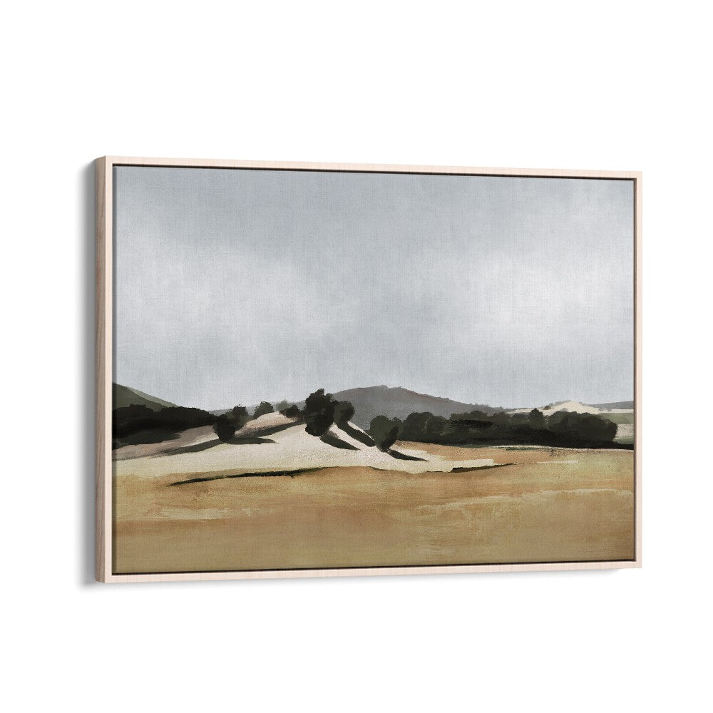 Lazy Afternoon By Dan Hobday Landscape Art Prints Landscape Paintings in Oak Wood Floater Frame