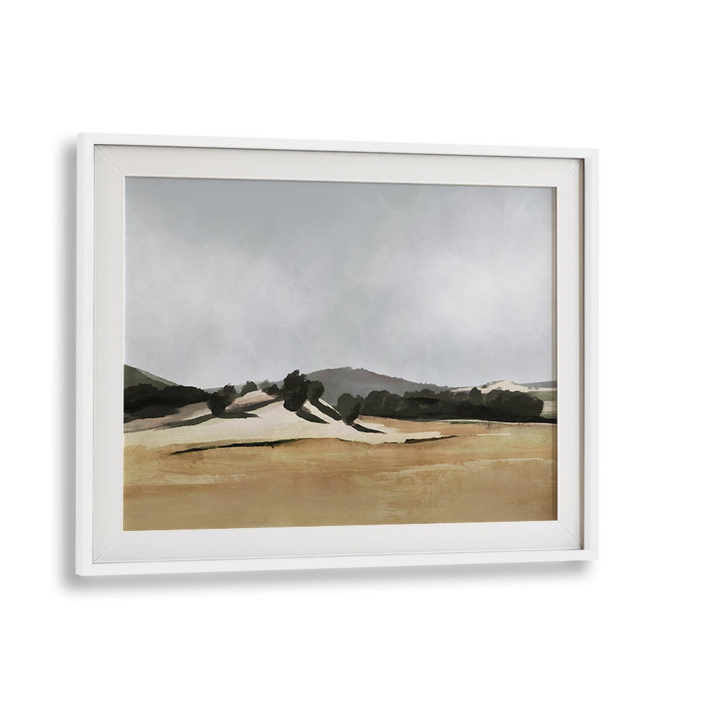 Lazy Afternoon By Dan Hobday Landscape Art Prints Landscape Paintings in White Frame With Mount