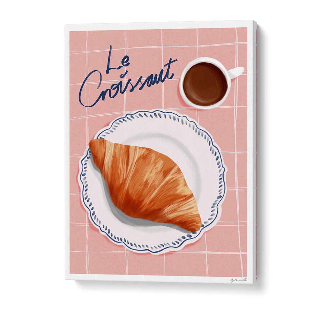 Le Croissant Cafe Art Prints Cafe Posters in Gallery Wrap