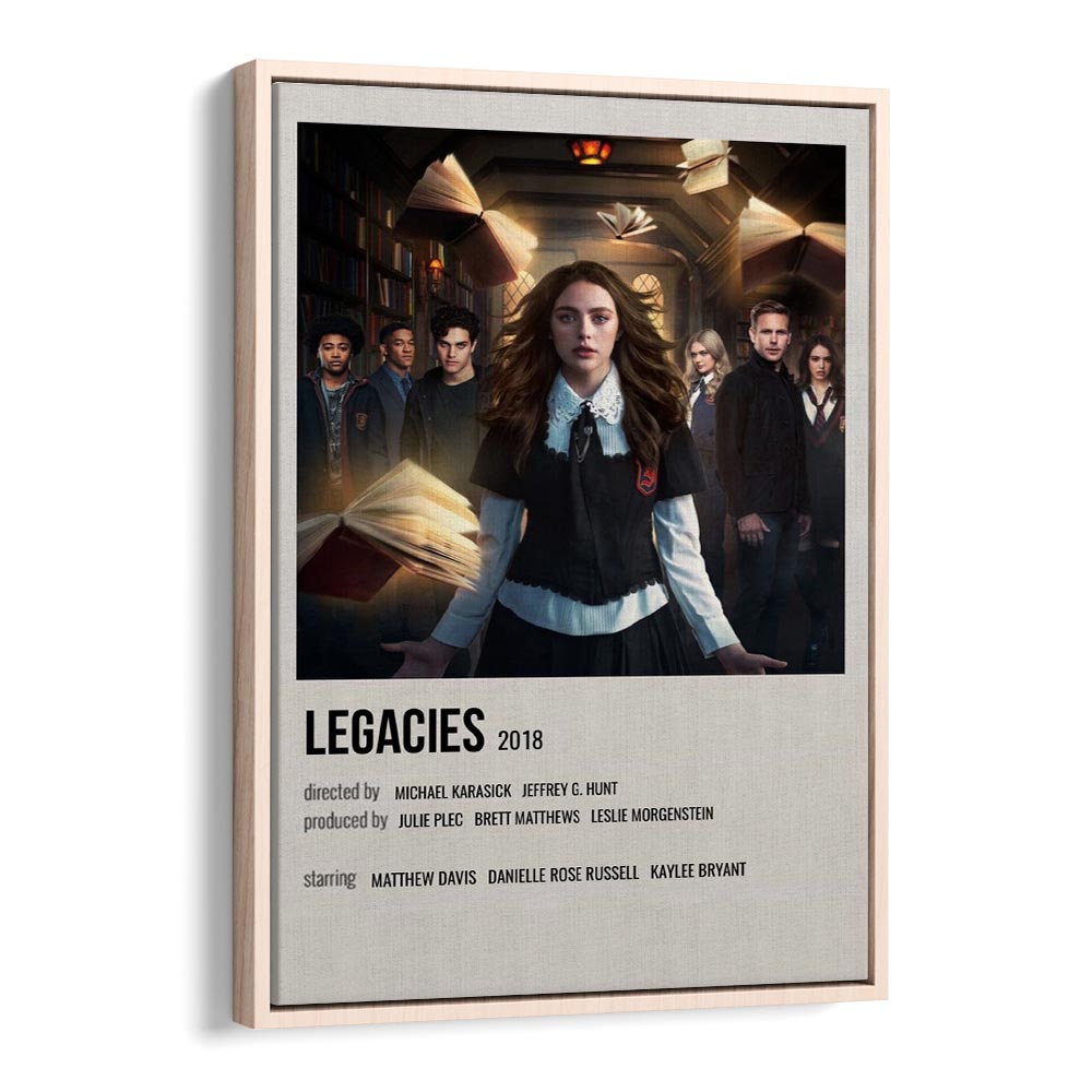 Legacies 2018 Movie Posters in Oak Wood Floater Frame