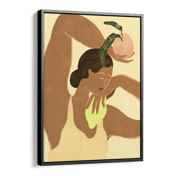 Lemon Apple By Arty Guava Wall Art Prints in Black Floater Frame