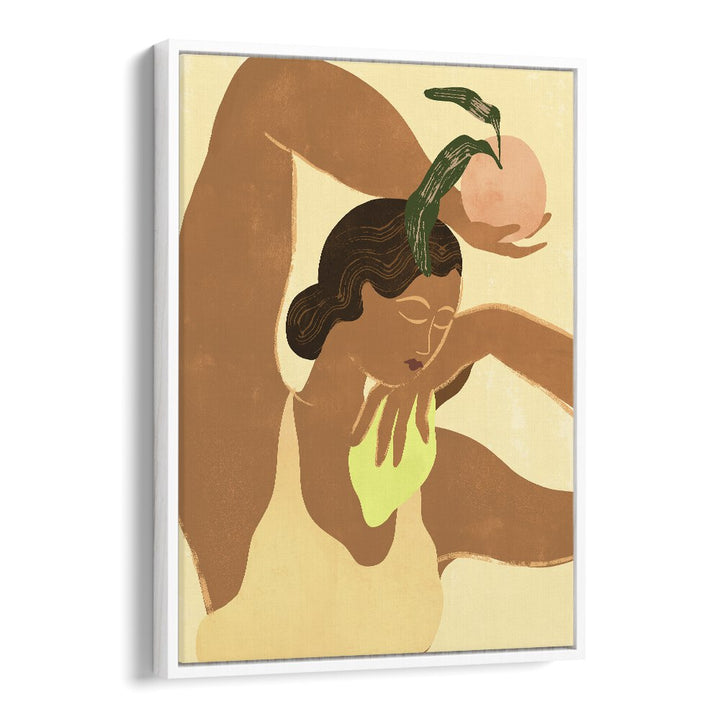 Lemon Apple By Arty Guava Wall Art Prints in White Floater Frame