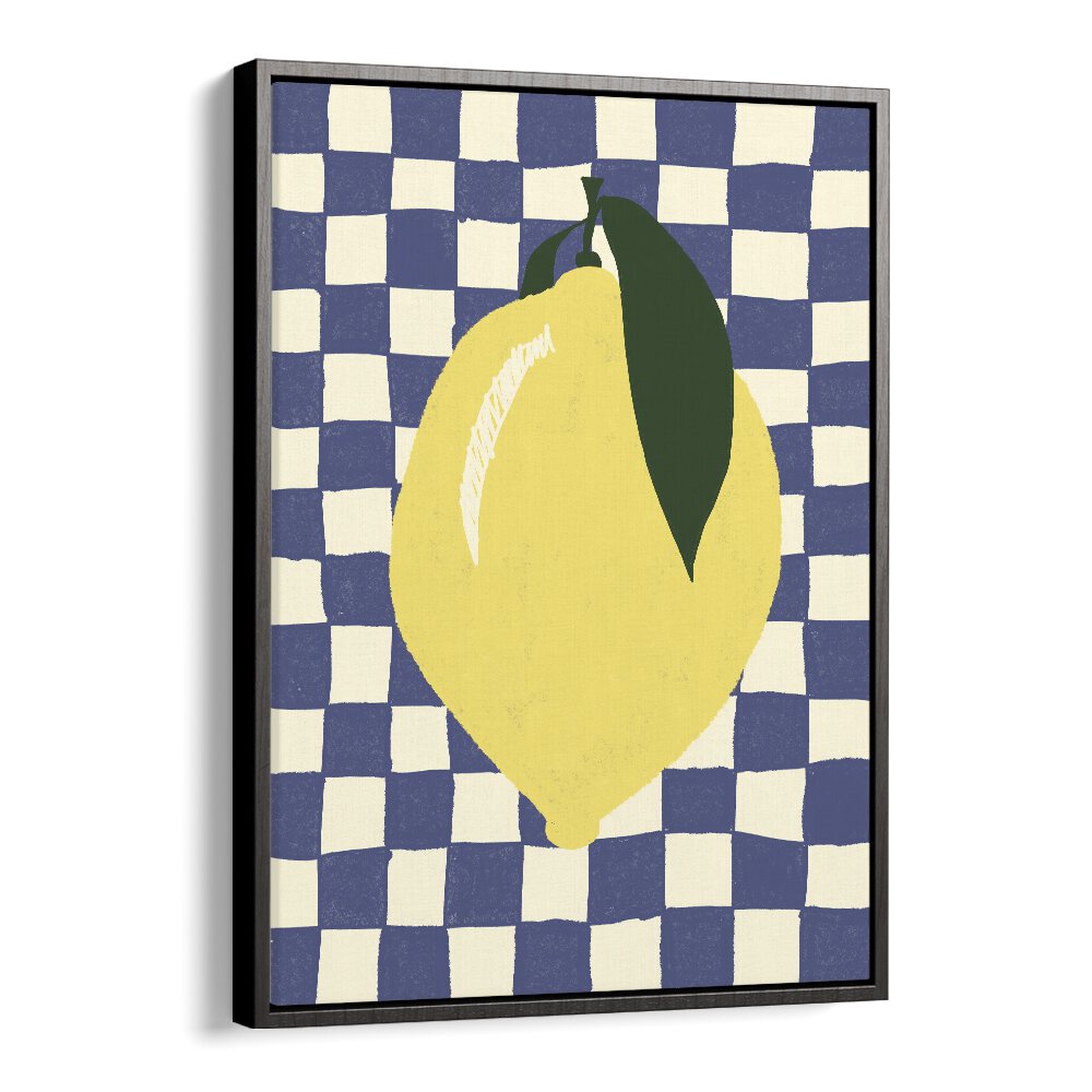 Lemon by Studio Dolci Kitchen Art Prints in Black Floater Frame