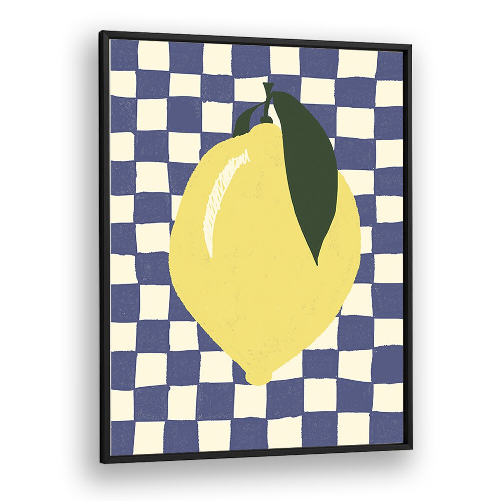 Lemon by Studio Dolci Kitchen Art Prints in Black Plain Frame