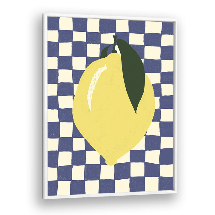 Lemon by Studio Dolci Kitchen Art Prints in White Plain Frame