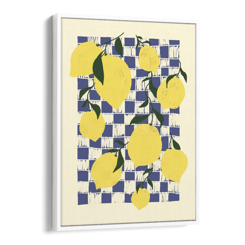 Lemons by Studio Dolci Kitchen Art Prints in White Floater Frame