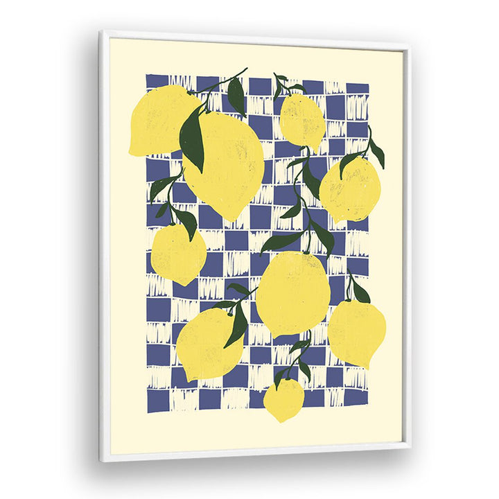 Lemons by Studio Dolci Kitchen Art Prints in White Plain Frame