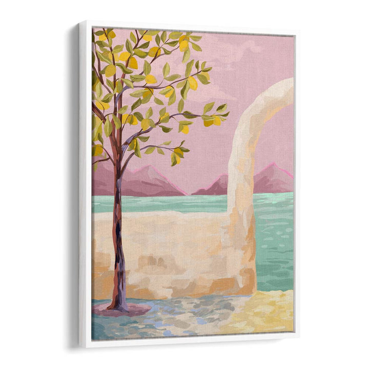 Lemontree By Goed Blauw Wall Art Prints in White Floater Frame