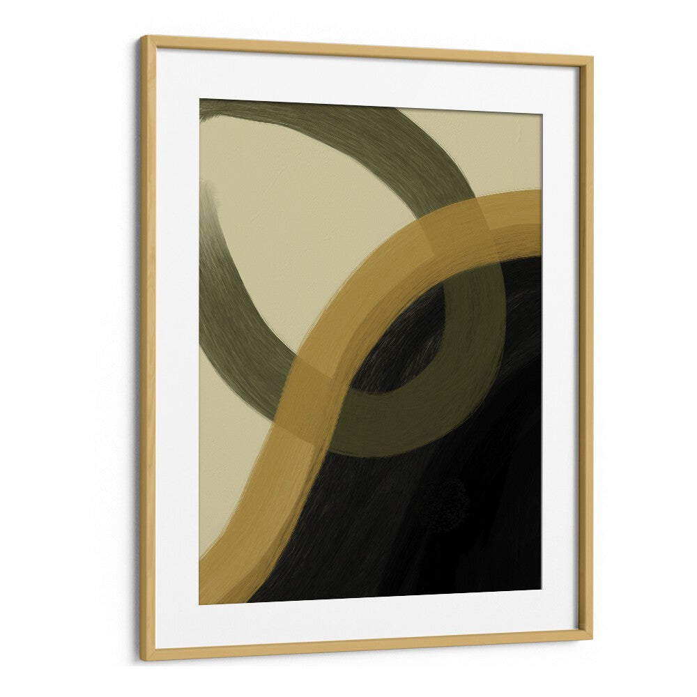 Libet by Yopie Studio Abstract Paintings Abstract Art Prints in Oak Wood Frame With Mount