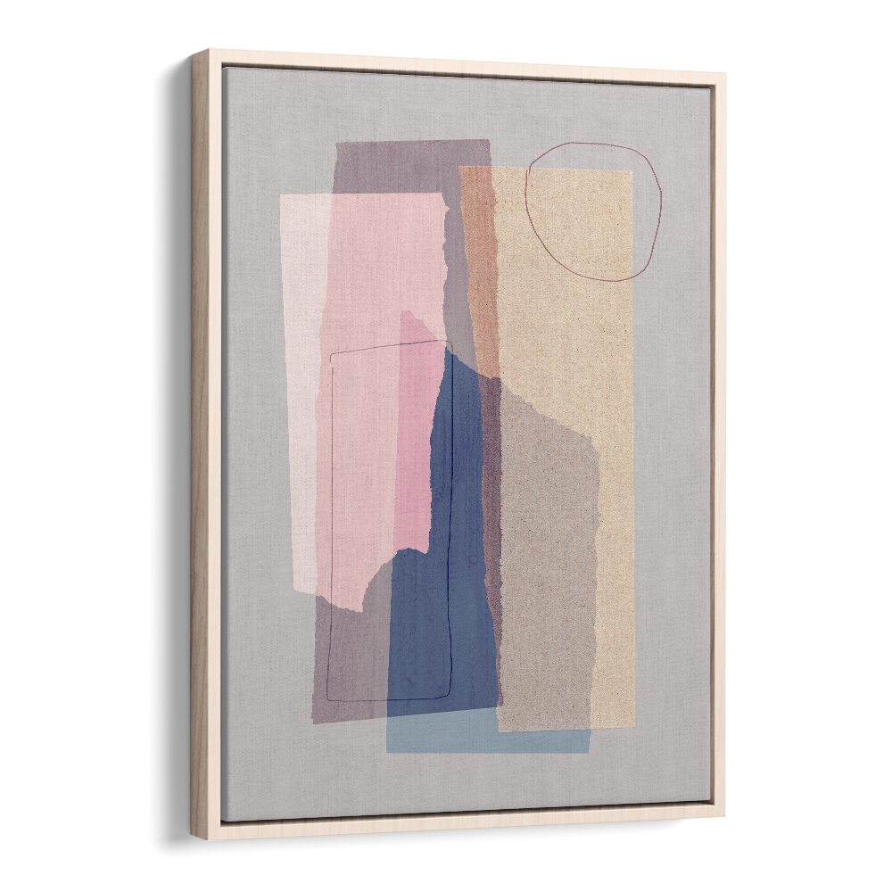 Light Abstraction Pieces By Mareike Bohmer Abstract Art Abstract Paintings in Oak Wood Floater Frame