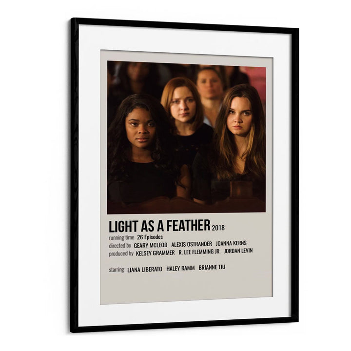 Light As Feather 2018 Movie Posters in Black Frame With Mount