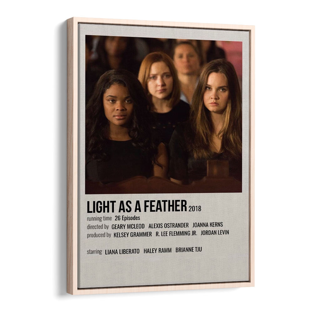 Light As Feather 2018 Movie Posters in Oak Wood Floater Frame