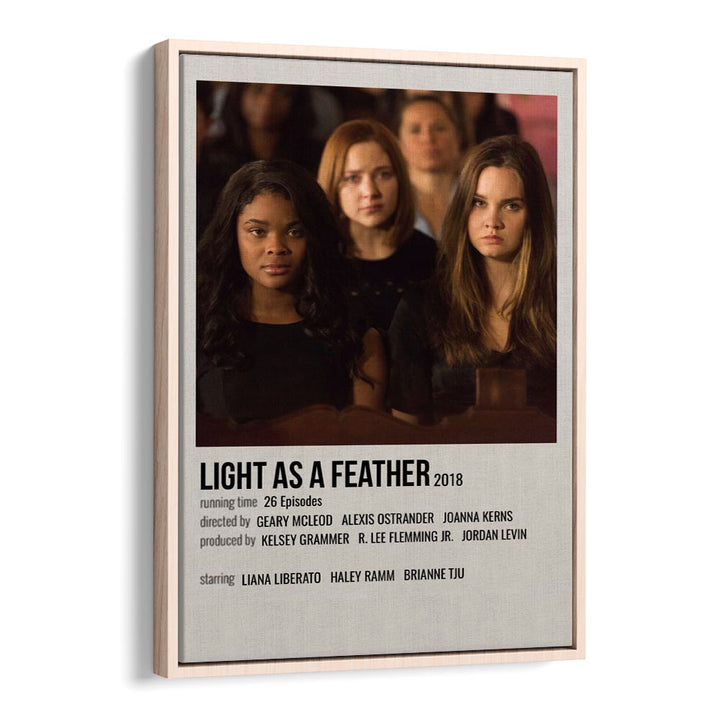 Light As Feather 2018 Movie Posters in Oak Wood Floater Frame