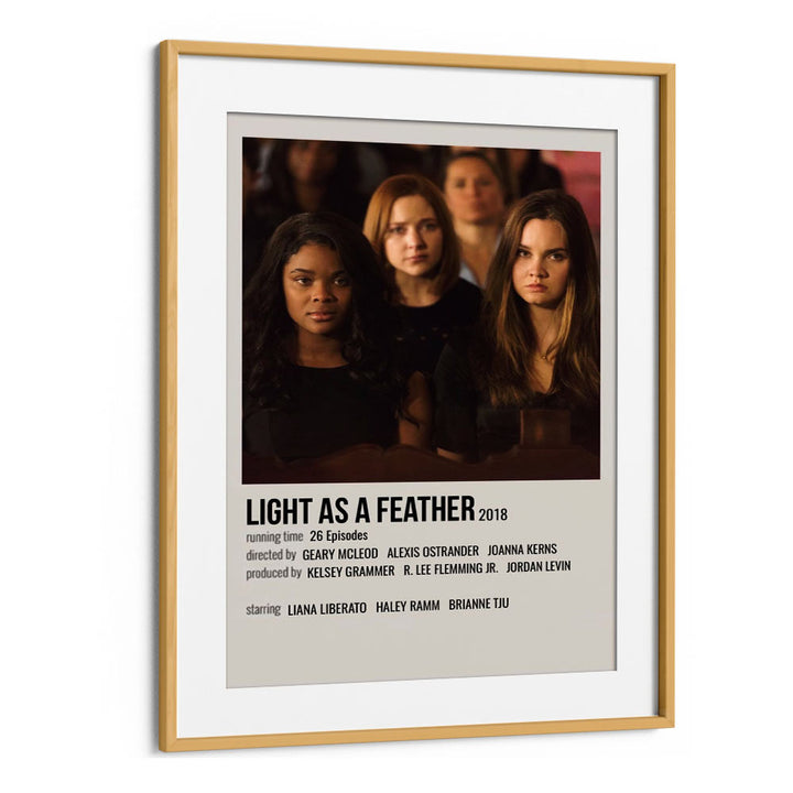 Light As Feather 2018 Movie Posters in Oak Wood Frame With Mount