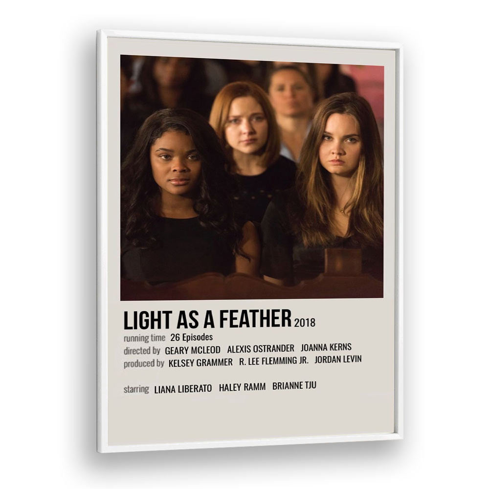 Light As Feather 2018 Movie Posters in White Plain Frame
