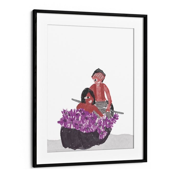 Lilly Girl - Kids In A Lilly Pond framed art