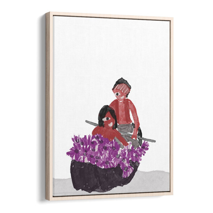 Lilly Girl - Kids In A Lilly Pond framed art