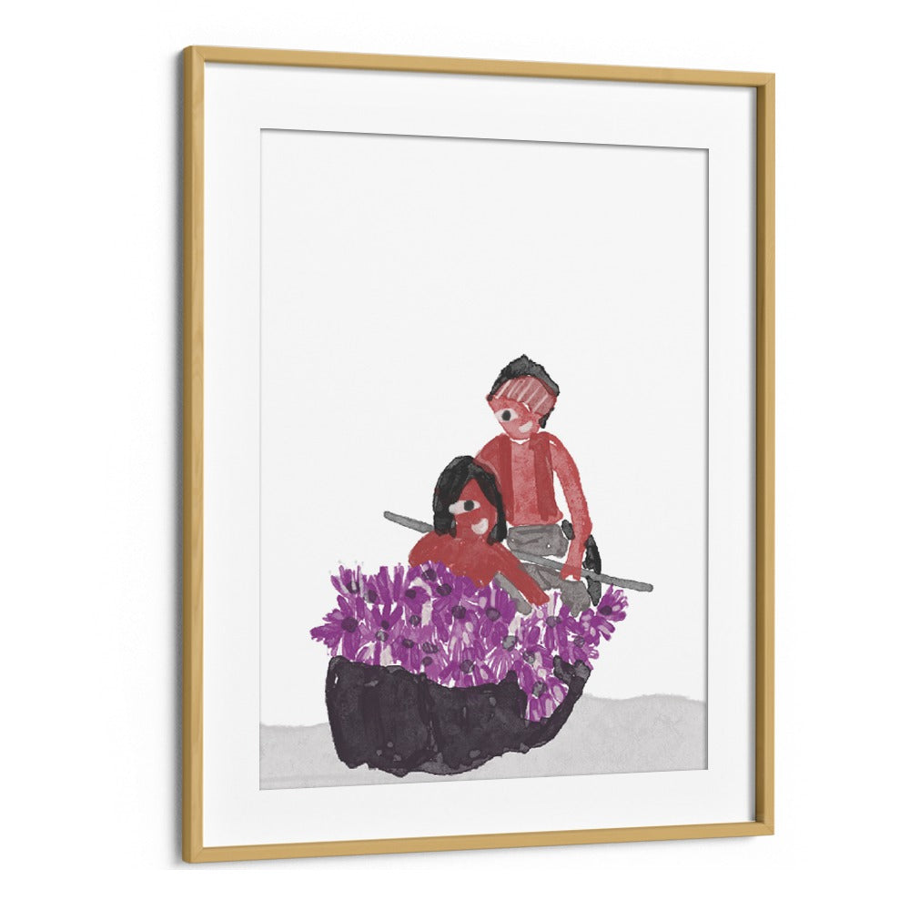 Lilly Girl - Kids In A Lilly Pond framed art