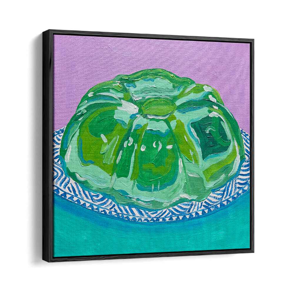 Lime Jello By Key And Sea Creative Art Print in Black Floater Frame