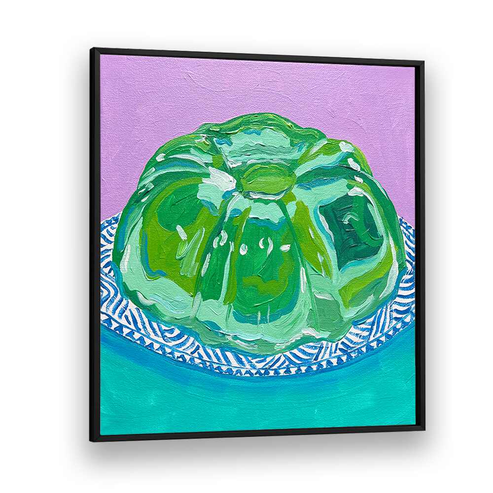 Lime Jello By Key And Sea Creative Art Print in Black Plain Frame