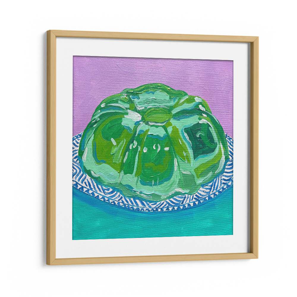 Lime Jello By Key And Sea Creative Art Print in Oak Wood Frame With Mount