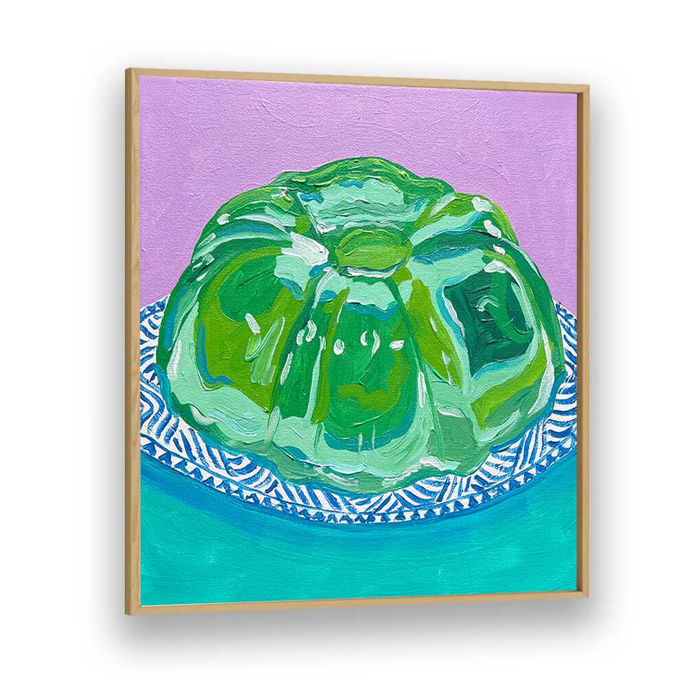 Lime Jello By Key And Sea Creative Art Print in Oak Wood Plain Frame