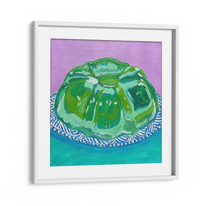 Lime Jello By Key And Sea Creative Art Print in White Frame With Mount