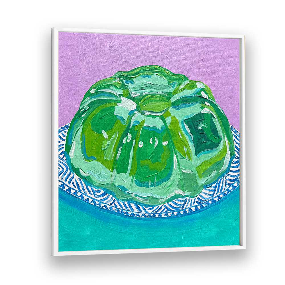 Lime Jello By Key And Sea Creative Art Print in White Plain Frame