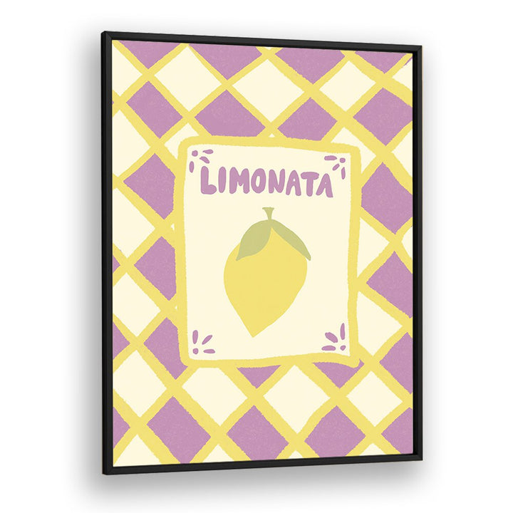 Limonata by Studio Dolci Kitchen Art Prints in Black Plain Frame