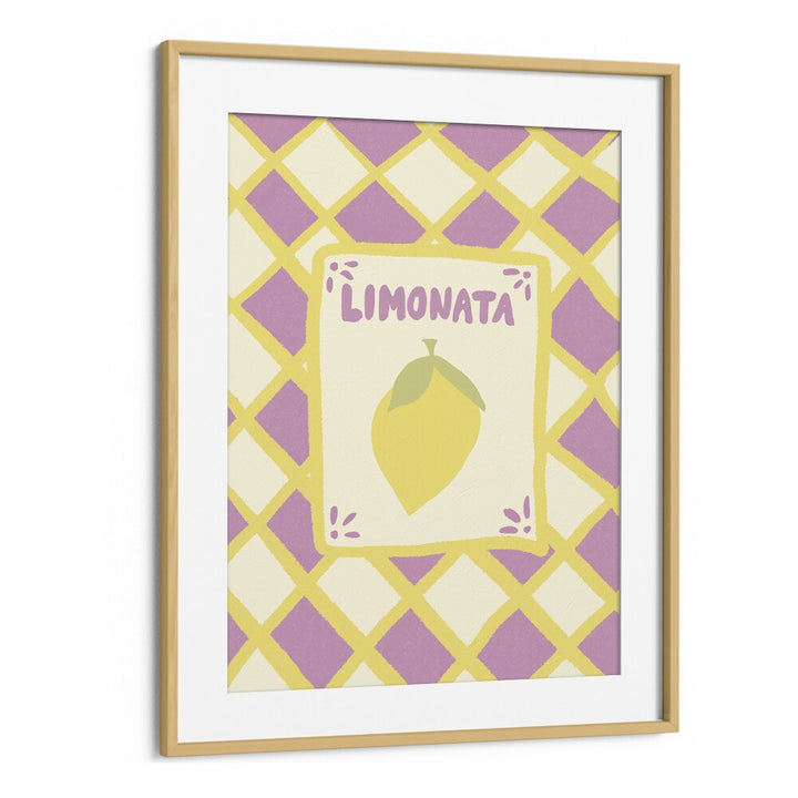 Limonata by Studio Dolci Kitchen Art Prints in Oak Wood Frame With Mount