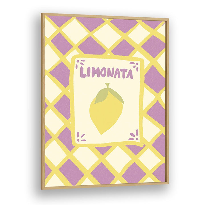 Limonata by Studio Dolci Kitchen Art Prints in Oak Wood Plain Frame