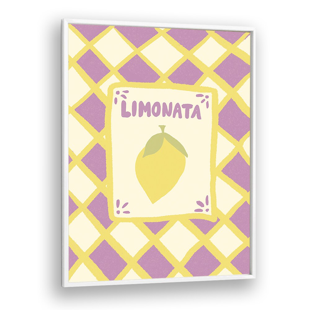 Limonata by Studio Dolci Kitchen Art Prints in White Plain Frame