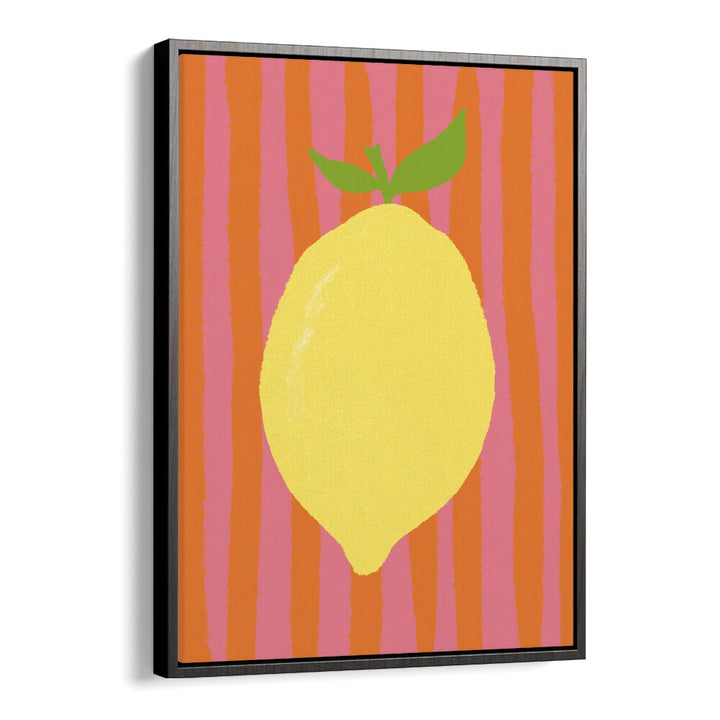 Limone Pink by Studio Dolci Kitchen Art Prints in Black Floater Frame