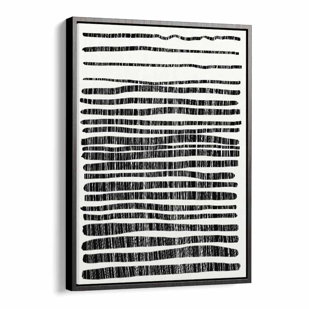 Lines by dan hobday abstract art abstract paintings in Black Floater Frame