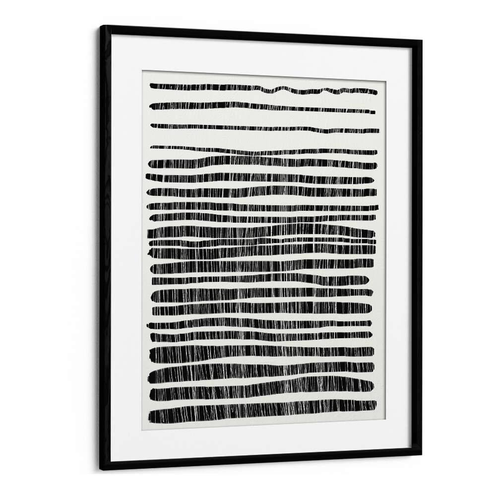 Lines by dan hobday abstract art abstract paintings in Black Frame With Mount