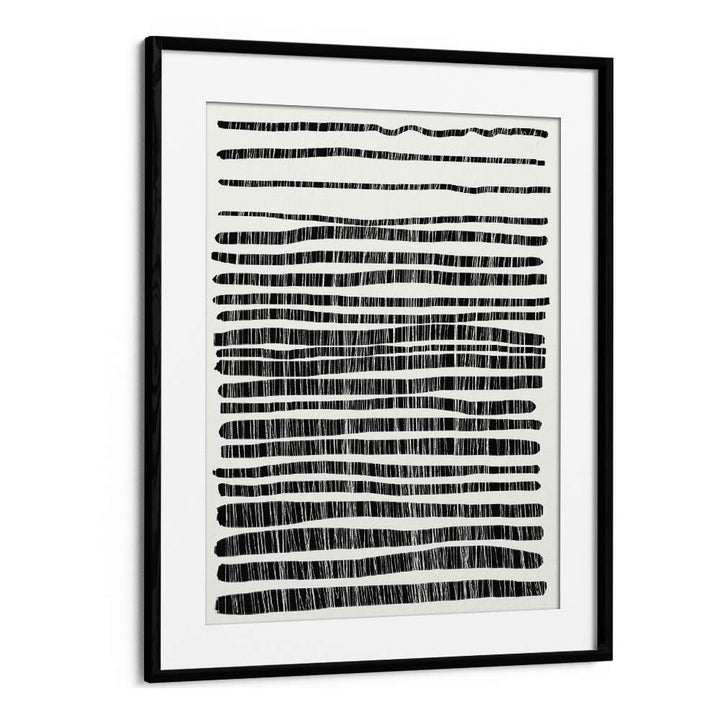 Lines by dan hobday abstract art abstract paintings in Black Frame With Mount