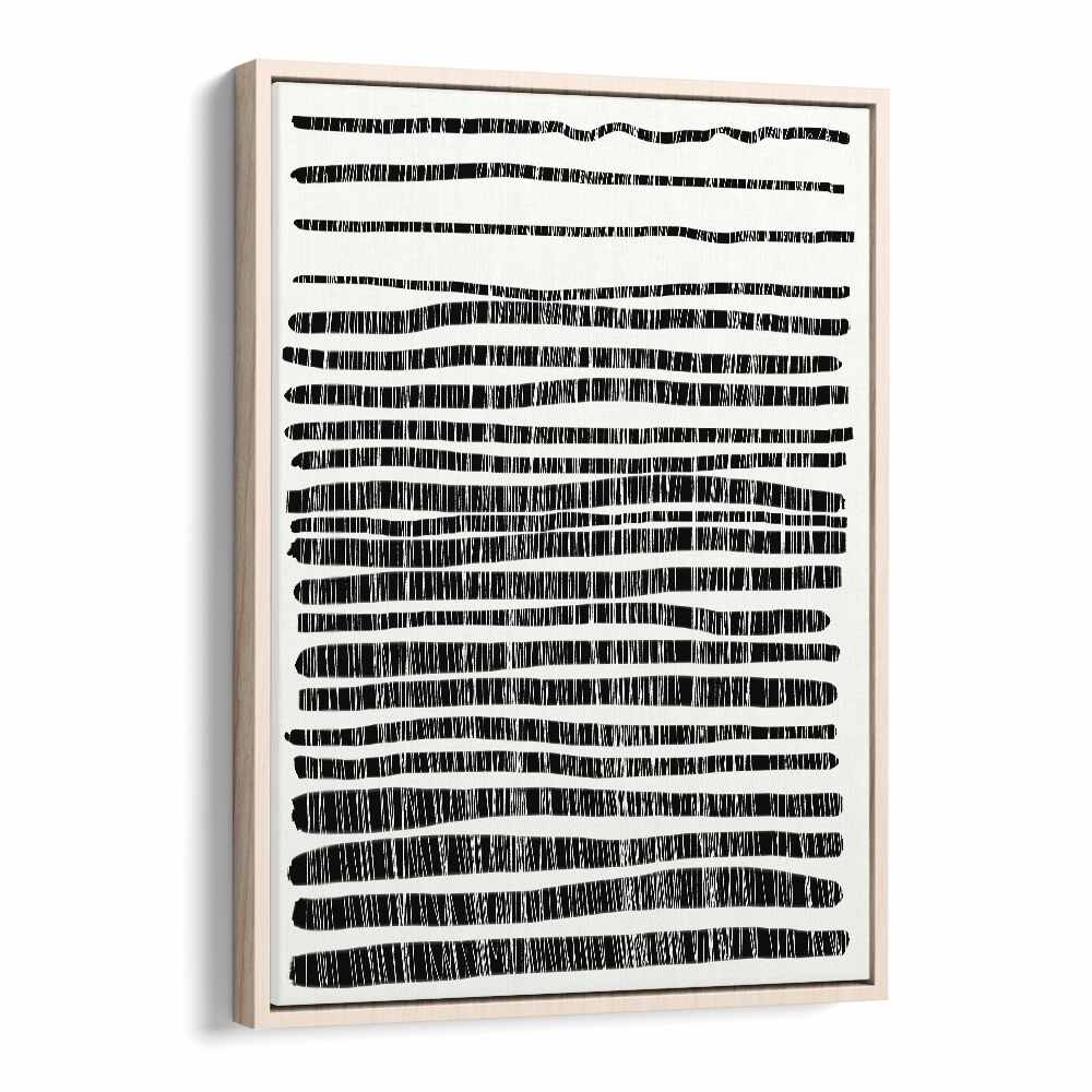 Lines by dan hobday abstract art abstract paintings in Oak Wood Floater Frame