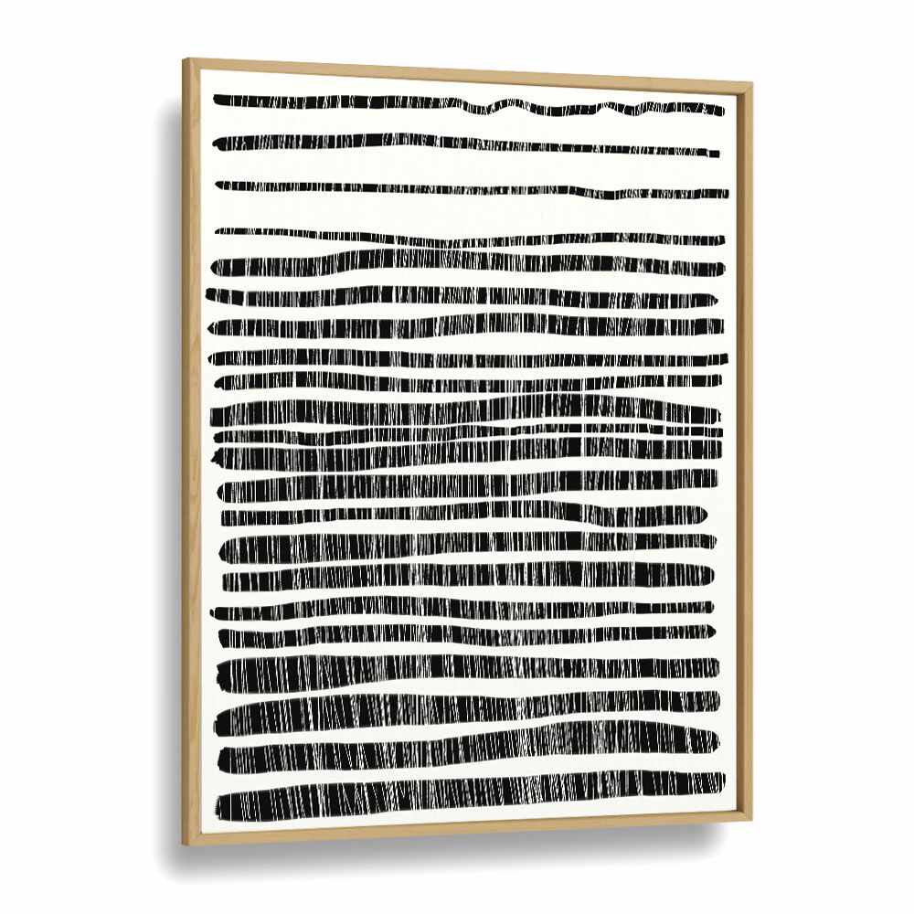 Lines by dan hobday abstract art abstract paintings in Oak Wood Plain Frame