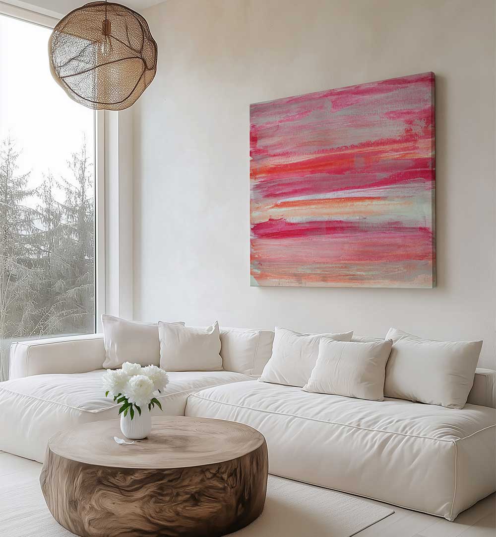 LIPSTICK ON LINEN , ABSTRACT PAINTINGS