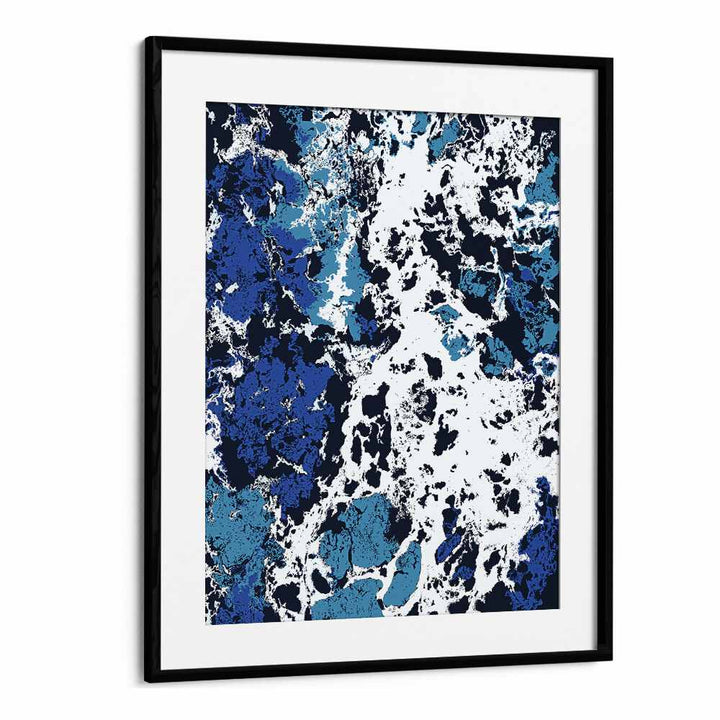 Liquid Patience By Uma Gokhale Art Prints in Black Frame With Mount